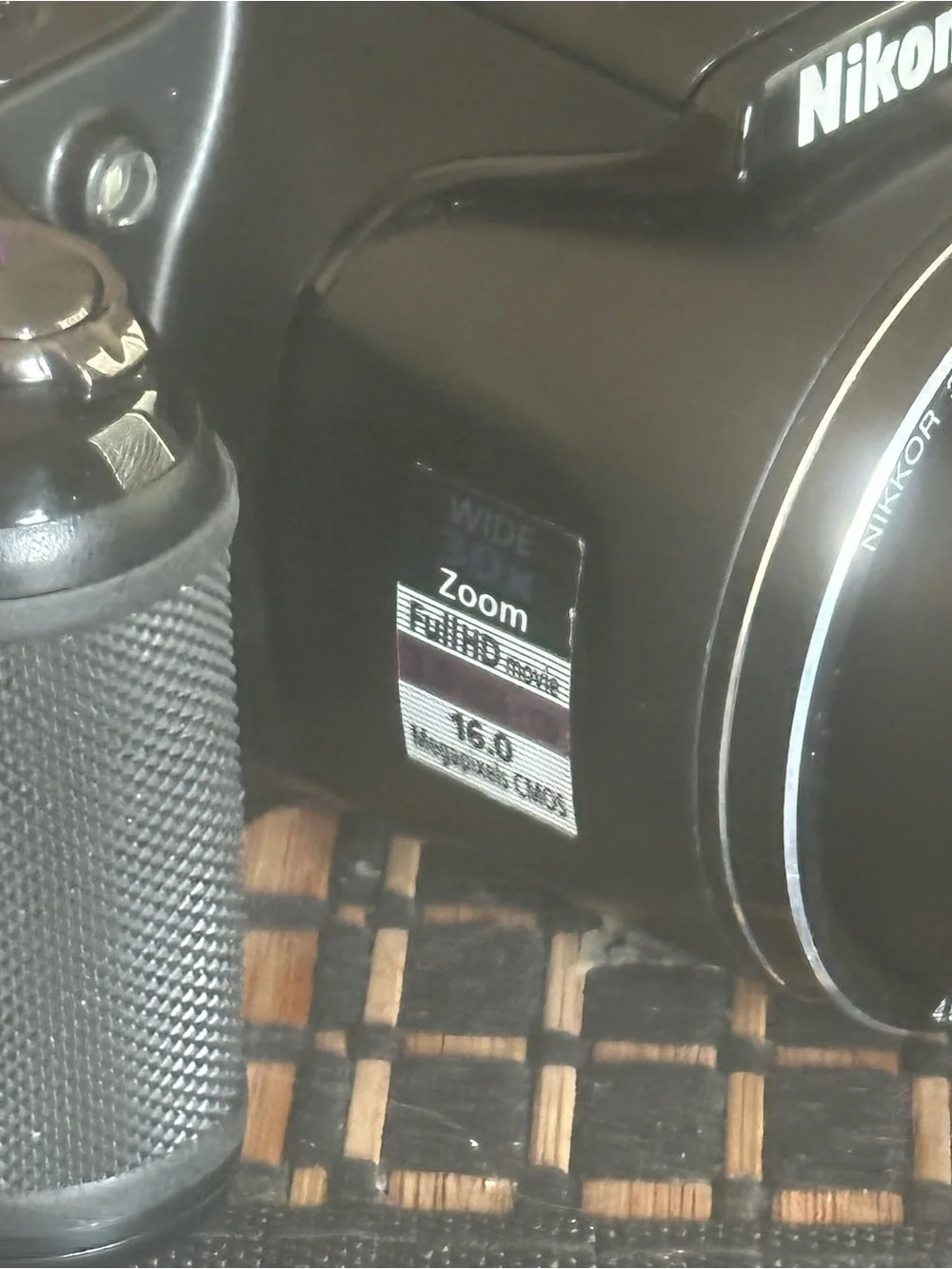 Nikon Coolpix L820 16MP 30x Zoom Camera Black Perfect Condition + Strap